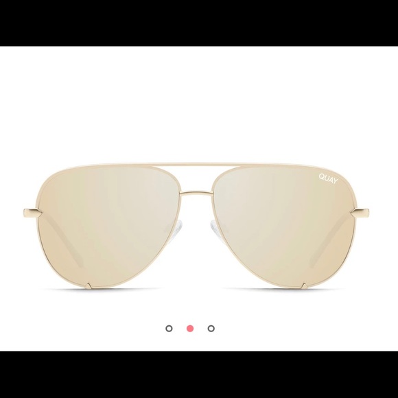 BN Quay High Key Mirror Gold/Gold Sunglasses - Picture 2 of 4